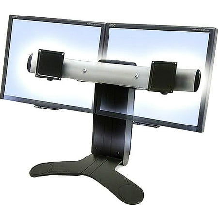 Flat Panel Monitor Lift Cabinet - Ergotron 33-299-195 LX Dual Display Lift Stand - Up to 28lb - Up to 23