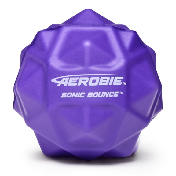 Aerobie Sonic Bounce Ball, Bouncy Balls for Kids & Kids Toys, Outdoor Games & Birthday Party Favors for Kids & Teens Aged 8 & Up, Purple