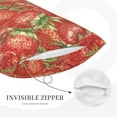 thumbnail image 5 of Fotbe Strawberry Pillow Cases - Envelope Closure - Luxury, Extra Soft, Cooling Pillow Covers - Wrinkle, Fade, Stain Resistant-16"x24", 5 of 9