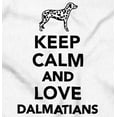 thumbnail image 2 of Keep Calm Love Dalmatians Dog Joke Plus Size Long Sleeve Graphic Tee Shirt Brisco Brands 2X, 2 of 5