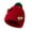 Red, variant on Xuety Santa Hats Knitted Christmas Hats Elf Decor Hat Funny Christmas Hats for Adults Christmas Party Gift