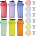 thumbnail image 2 of Botellas mezcladoras Hydra Cup ProFlow, paquete de 6 (28 oz) | Vasos mezcladores de proteínas con bola batidora, tapa a prueba de fugas, asa de transporte oculta | Mezclador de gimnasio sin BPA para p, 2 of 5