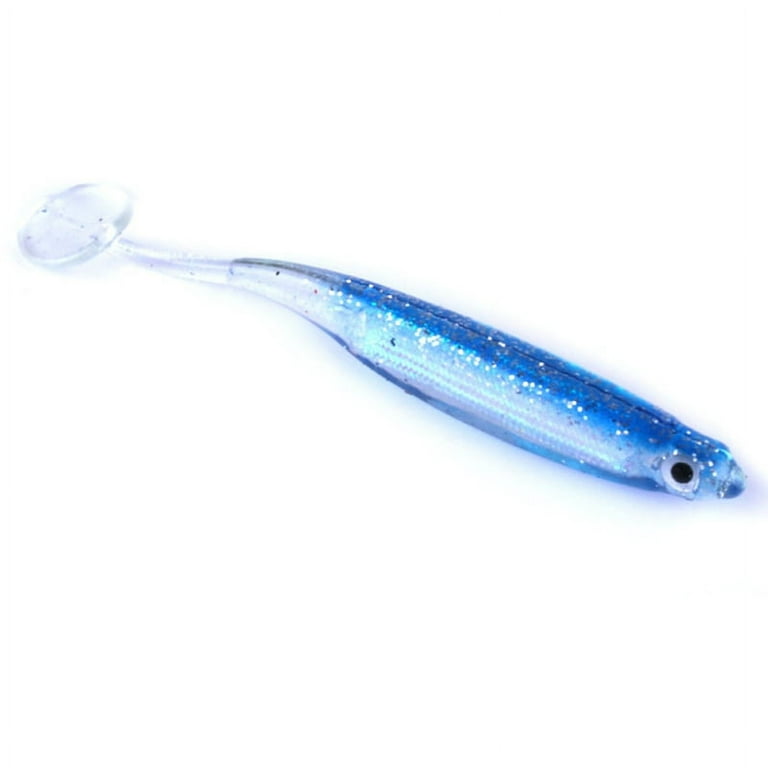 10Pcs/Set Soft Lure, Fishing Tackle Pesca Artificial Fishing Lure 52g Japan Shad Lure Worm Swimbait Jig Head Fly Fishing Silicone Rubber Fish, Size