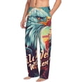thumbnail image 6 of Salouo Western Style Bald Eagle Print Pajama Pants for Men, Lounge Pants Elastic Waistband Casual Men's sleepwear Loungewear Sleep Pajama Pant -Large, 6 of 7