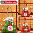 thumbnail image 4 of Bolsa de Navidad, bolsa de regalo de Navidad, Papá Noel y muñeco de nieve, bolsa de regalo/caramelo de Navidad, suministros de fiesta de Navidad, para regalos de Navidad 3 uds. JAMW Sencillez, 4 of 4