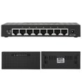 thumbnail image 1 of Plug and Play, Stable Performance, 8 Ports High PerformanceVLAN Hub, VLAN Switch, 100M Ethernet Desktop Switch, 100 240V Black, 1 of 8