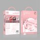 thumbnail image 5 of Moyic G19 Pink Cat Ear Cute Girl Auriculares para juegos con micrófono Reducción de ruido Estéreo Música RGB Flash Light Auriculares con cable Cables de audio/vídeo Rojo, 5 of 8