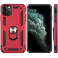 thumbnail image 2 of Dream Wireless  5.4 in. Rubberized Hybrid Protective Case with Shock Absorption & Built-In Rotatable Ring Stand for iphone 12 Mini, Red, 2 of 5