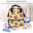 thumbnail image 5 of Balery Apple Mummy Backpack - Waterproof Twill Canvas, Large Capacity Diaper Bag with Multiple Pockets and Adjustable Straps, 5 of 6