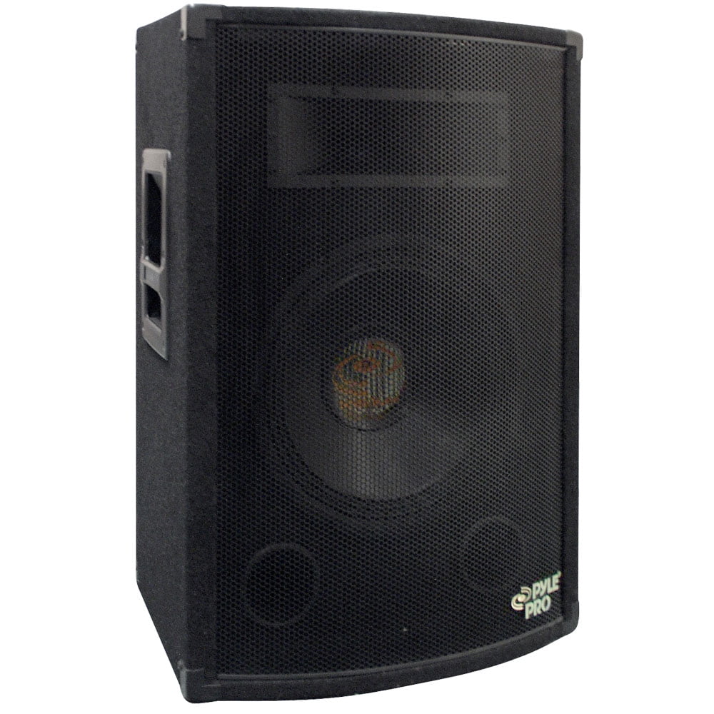Pyle PADH1079 500W Heavy Duty Outdoor Two-Way Speaker Cabinet with 10" Woofer, 1.5" Kapton VC, Dual Tweeters, 4"x10" Super Horn Midrange
