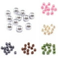 thumbnail image 3 of GKNET 5-14mm ABS Artificial Pearl Delicate Jewelry Accessories Without Straight Hole Beads-Orange-6mm/100pcs, 3 of 9