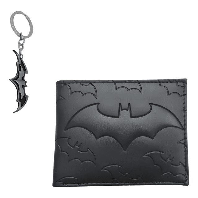 Cartera De Batman Gran Capacidad De Múltiples Compartimentos Xtellar Color Negro