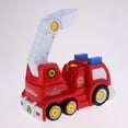 thumbnail image 2 of Juguete de Vehículos de Construcción de Montaje y Desmontaje con Destornillador de Diversión para Niños Camión de bomberos, 2 of 9