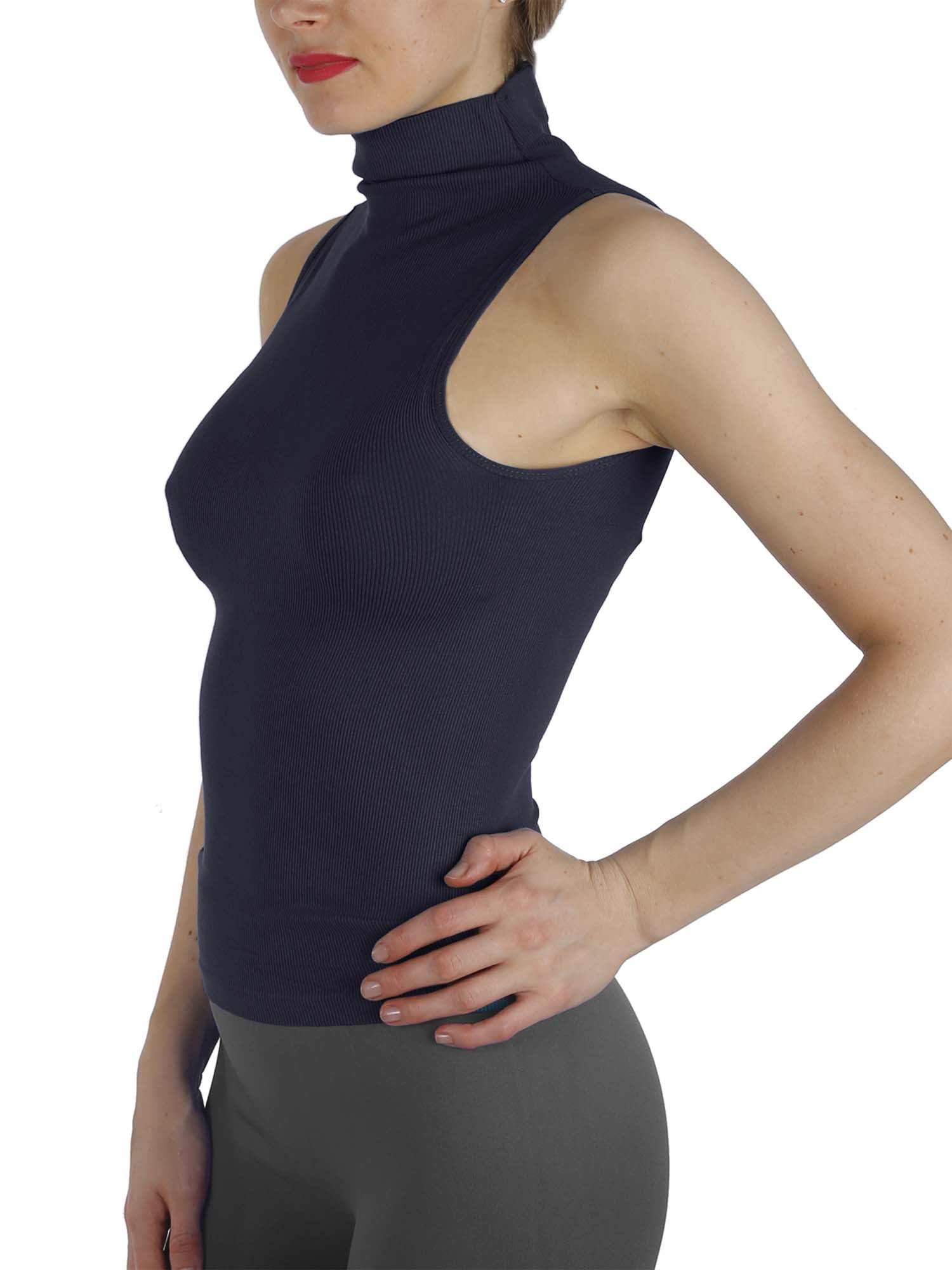 RUFFLOG VEAL MOCK NECK SHIRTS サイズXL Men's Turtleneck DarkGray Cotton Mock Neck Long Sleeves