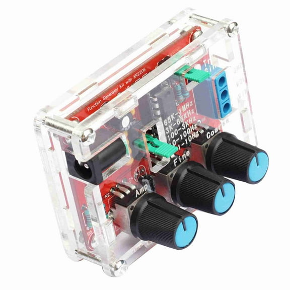XR2206 High Resolution Function  Generator, Sine  Square, 1Hz 1MHz, Adjustable Frequency Amplitude, DIY Kit With For Welding And Installation