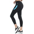 thumbnail image 6 of Santic Women's Bike Pants Cycling Tights Padded Bicycle Long Trousers Bike Tights Blue L, 6 of 7