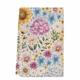thumbnail image 2 of Sunflower Vintage Kitchen Towels Set of 1, Colorful Flowers Summer Botanical Retro Art Absorbent Dish Towels for Kitchen, Microfiber Hand Towel, Quick Drying Tea Towel Decorative Dishcloths, 2 of 7