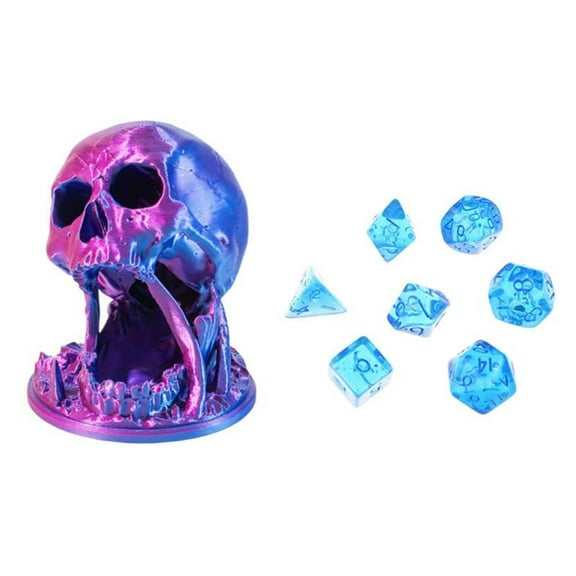 Sylvtty Skull Dice Tower Skull DND Dice Rolling Tower Tabletop RPG Game D&D Dice Jail Accessories Role Playing Dice Tower for Home Office Bookshelf Decoration
