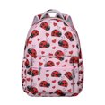 thumbnail image 1 of Nature Inspired Student Backpack with Mushroom and Flower Pattern Waterproof Scratch-Resistant Composite Oxford Cloth, Comfortable Adjustable Straps, Perfect for Student and Forest Lovers, 1 of 6