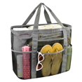 thumbnail image 1 of Bolsa de playa grande, bolsas de piscina, bolsa de playa de malla para juguetes, toallas, chanclas, bolsa de playa, 42*38*20cm, 1 of 7
