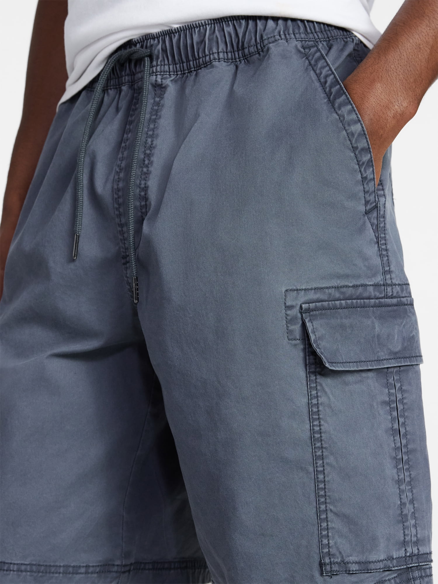 No Boundaries Twill Cargo Shorts, 10" Inseam, Men's XS-5XL