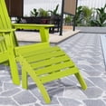 thumbnail image 3 of Aoodor Outdoor Adirondack Ottoman, HDPE Adirondack Chair Ottoman, Outdoor Patio Weather Resistant  for Patio, Porch, Backyard, Garden, Lawn, Deck - Green, 3 of 8