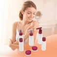 thumbnail image 3 of Unique Bargains 7 Pcs Travel Size Toiletries Bottles Containers Leakproof Squeezable Refillable Travel Container Set Rose Red, 3 of 5