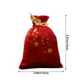 thumbnail image 6 of 12 Pcs Christmas Drawstring Bags Bulk Xmas Star Drawstring Cloth Gift Bags 4.7 x 3.9 Inch Gift Wrapping Storage Sack for Party Favor Wrapping Bag For Gifts, Candy, Treat Party Supplies, 6 of 6