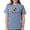 Blue Jean, variant on - Delta Chi Vertical Color Logo T Shirt - Womens Comfort Colors® Shirt