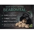 thumbnail image 2 of BEARDVITAL Beard Growth Supplement for Men – Beard Vitamins with Biotin, Collagen, Keratin, MSM, Hyaluronic Acid & Zinc – Supports Fuller Thicker Beard, Hair, Skin & Nails – Men’s Beard Vitamins, 2 of 9