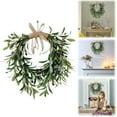 thumbnail image 2 of Xoxingysm Wreath 20” Heart Shaped Artificial Olive Wreath Green Olive Fruit Spring Flower ， Front Door Wedding Arch Window Wall Hanging Farmhouse Garden Decoratio(1Pcs), 1 Olive Wreath, 2 of 9