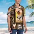 thumbnail image 5 of Yorkshire Terrier Dog Hawaiian Shirts For Men, Summer Short-Sleeve Relaxed-Fit Button-Down Shirts Small, 5 of 9