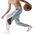 Klzjd Men's Tear Away Pants Basketball Casual Training Warm Up Loose