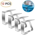 thumbnail image 1 of Table Cloth Clips 12 PCS, Tablecloth Clips Metal Outdoor, Table Cloth Holders for Picnic, Garden, Kitchen, Party, Wedding, Camping, 1 of 5