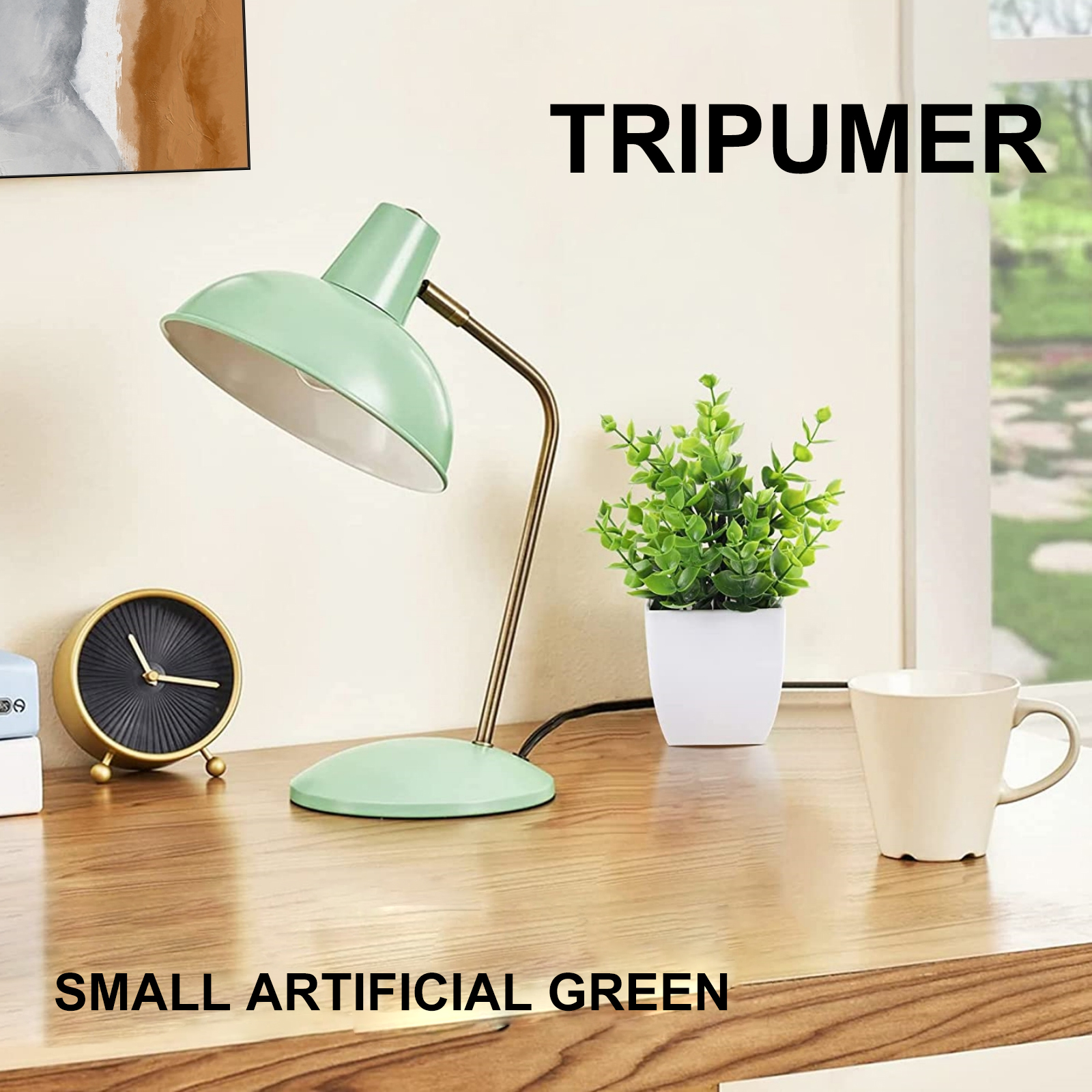 Tripumer 4-Pack Artificial Potted Plants, Assorted Greenery photo 7