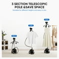 thumbnail image 3 of edx Standing Garment Steamer with 1.8L Water Tank, Black, 3 of 9
