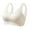 Beige, variant on Womens Wireless Rib Knit Bras No Underwire Seamless Push up Bralette Full Cup Soft Comfortable Lingerie