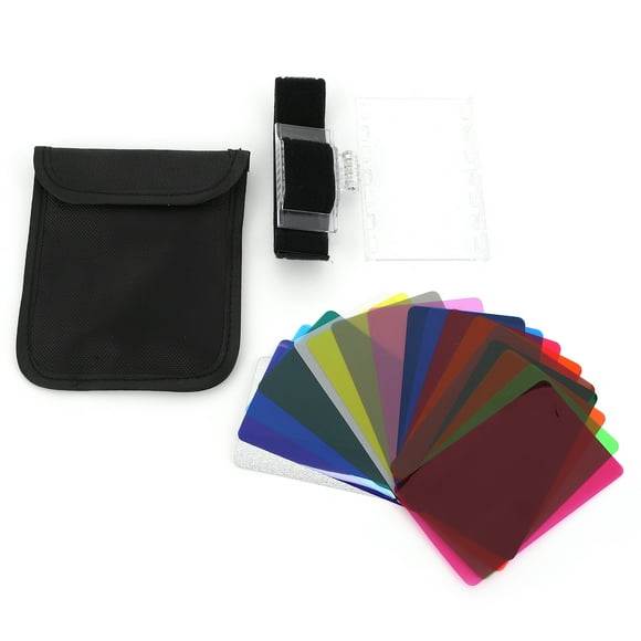 Color Correction Light Gel Filter,18pcs Camera Gel Filter Universal Flash Gels Lighting Filter Lighting Film Plastic Sheets Impressive Results