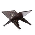 thumbnail image 1 of Soporte de madera para libros del Corán con diseño de mariposa tallada (1 unidad, negro), 1 of 3