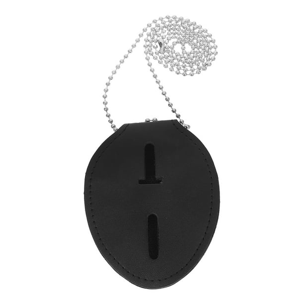 Porta credencial universal con clip, protector de tarjeta de PU para identificación de trabajo, protector de credencial de seguridad, porta credencial de trabajo para mujeres y hombres