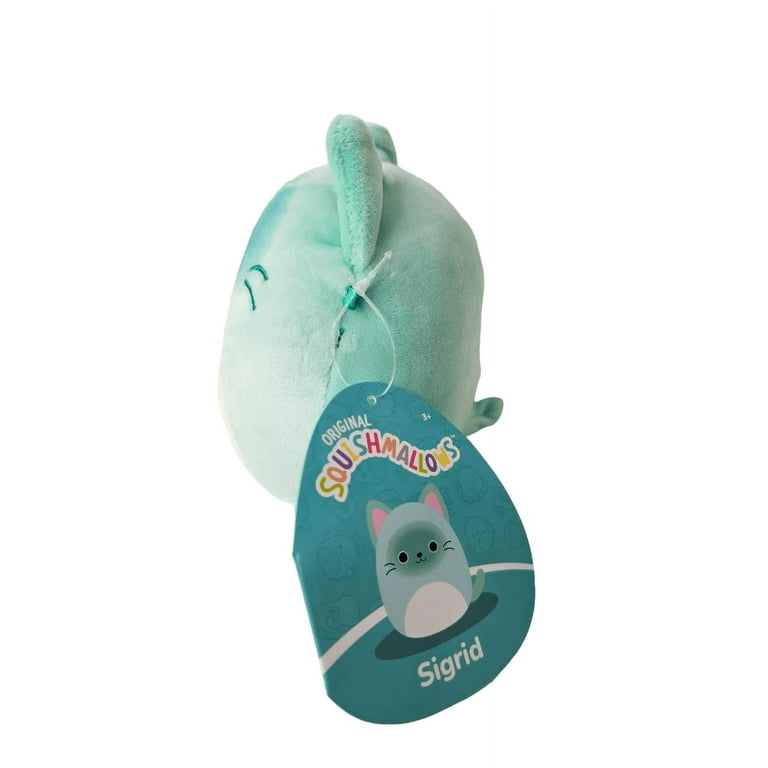 Squishmallow Official Kellyto Sigrid the Teal Cat - 5 Inch Super