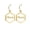 Gold, variant on Name Custom Earring A Pair Name Custom Earrings Ear Studs Eardorp for Women Stainless Steel Earrings Gift Personalized Hexagon Earrings Letters Eardrop