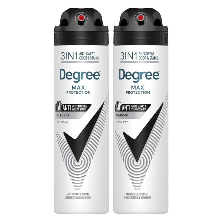Degree Men Antiperspirant Deodorant Dry Spray Black+White, 3.8 oz Twin Pack photo 1