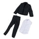 thumbnail image 1 of Figura de acción a escala 1/12, ropa, accesorios de vestuario para muñecas, traje de hombre, negocios Blanco, 1 of 8