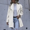 thumbnail image 1 of Mode Femme T-Shirt à Manches Longues Automne Ouvert devant Manteau Ample Blouse Unie, 1 of 4