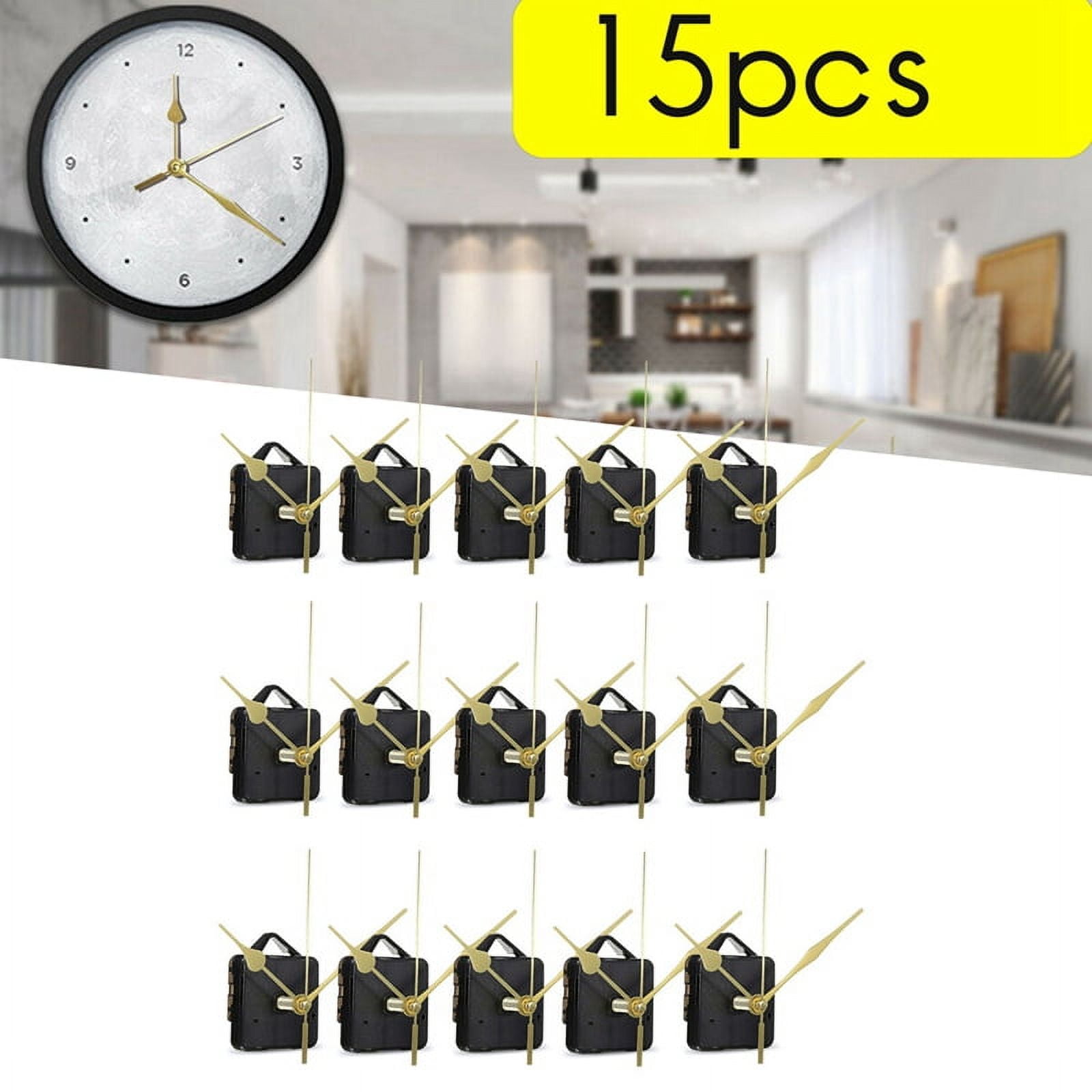 45pcs DIY Silent Movement Spindle Hands Minute Wall Quartz Clock Movement Mechanism Repair Tools Clock Mechanism Kits