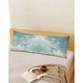 thumbnail image 5 of Blue Cloudy Sky Body Pillow Cover 20 x 60 Inch Decorative Pillow Cover Modern Vintage Nature Scenery Lumbar Pillowcase Seasonal Rectangle Cushion Case for Couch Sofa Bed Living Room, 5 of 7