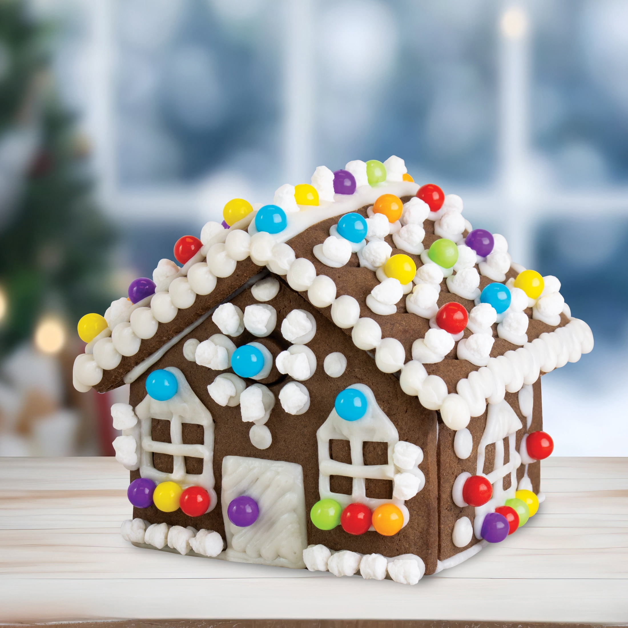 (2 pack) Swiss Miss Chocolate Flavored Build It Yourself Cookie Mini House Kit, 7 oz, Contains Wheat, Eggs, Soy, Milk