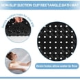 thumbnail image 4 of Silicone Non Slip Bathtub Mat, Extra Long Massage Bath Mat for Tub, Soft & Comfortable Shower Mat, Machine Washable Bath Mat for Bathroom and Shower (Black), 4 of 4