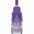 thumbnail image 3 of StarTech 2ft Purple Slim CAT6 Ethernet Cable, Snagless RJ45, LSZH, 28AWG Pure Bare Copper, Slim Network Patch Cable/Cord, 3 of 5